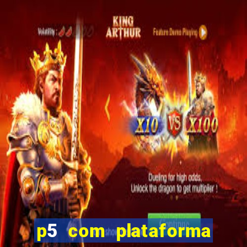 p5 com plataforma de jogos